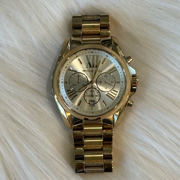 Michael Kors Watch - Goldtone with Roman Numerals - Picture 6 of 11